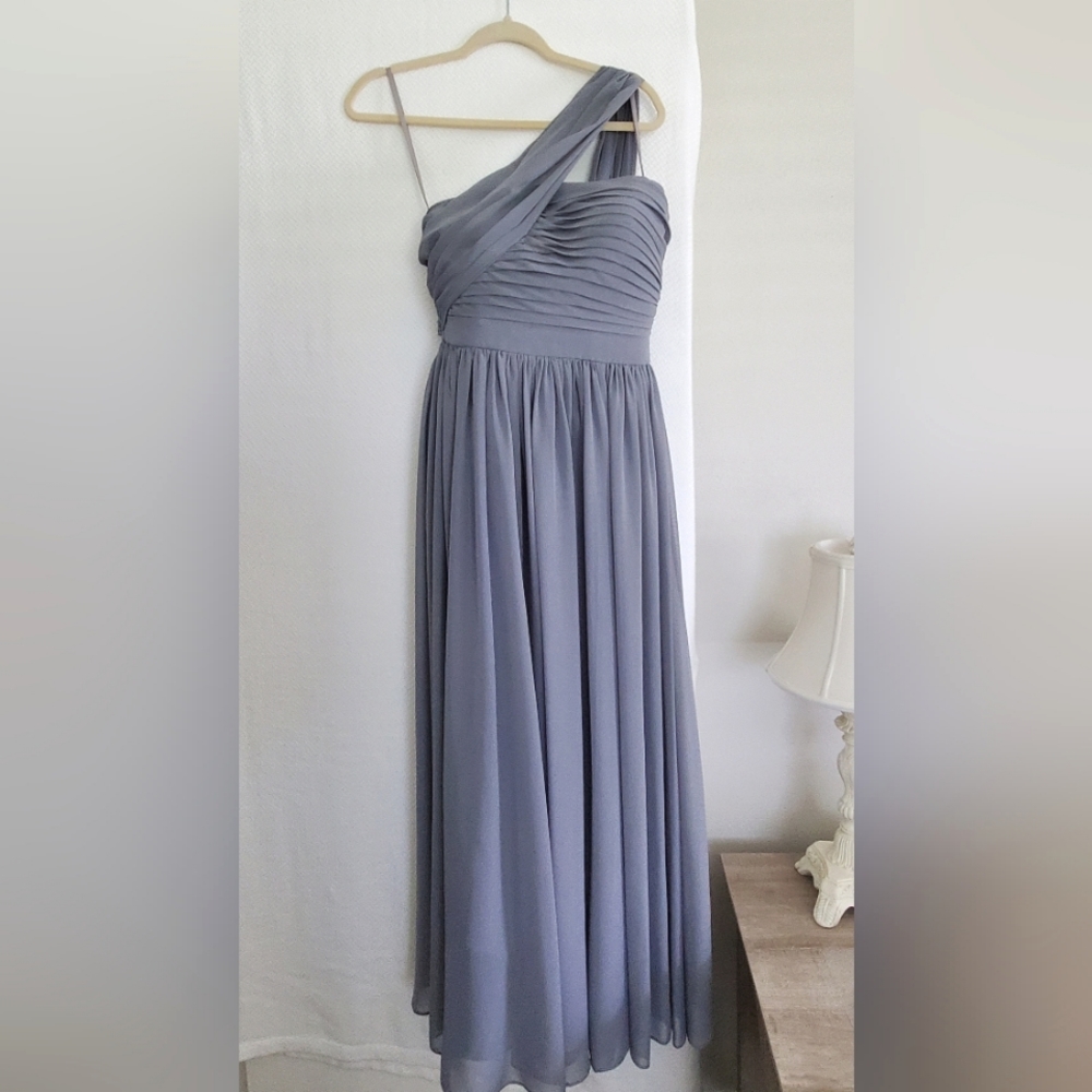 Dove and Dahlia Long Romantic Slate Grey Maxi Dress Size 4